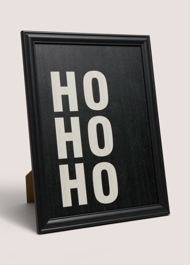 Black HoHoHo Wall Art