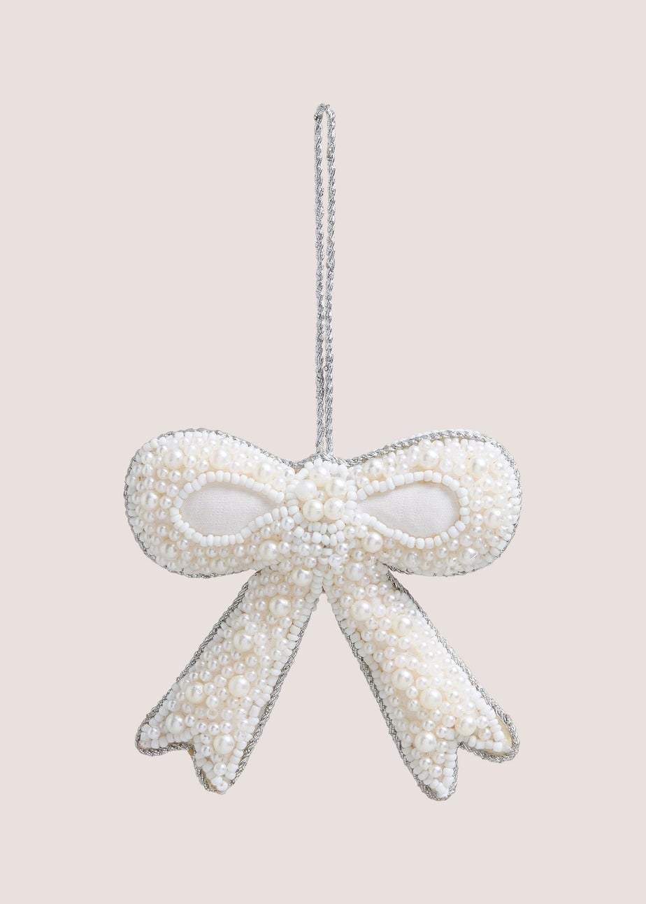 Beaded Bow Tree Decorations