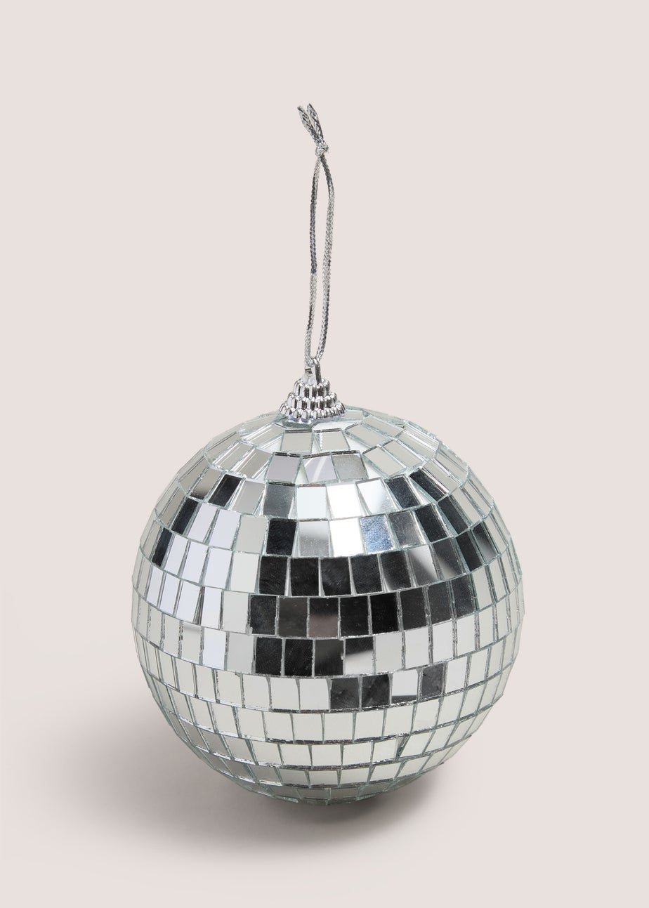 Silver Disco Ball Tree Decoration