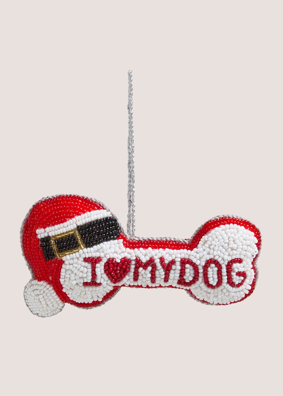 Beaded Dog Bone Tree Decoration