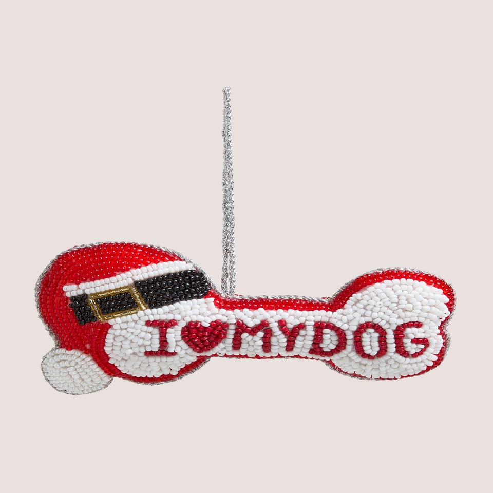 Beaded Dog Bone Tree Decoration