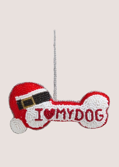 Beaded Dog Bone Tree Decoration