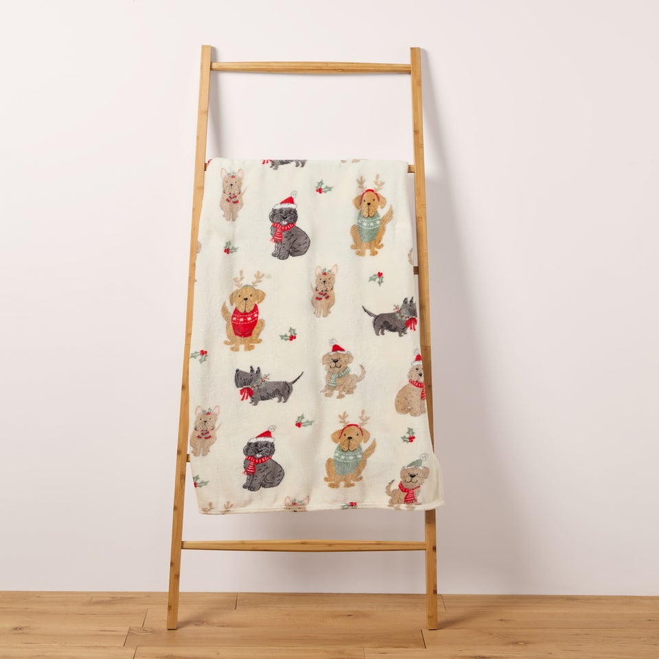 Christmas Dog Throw