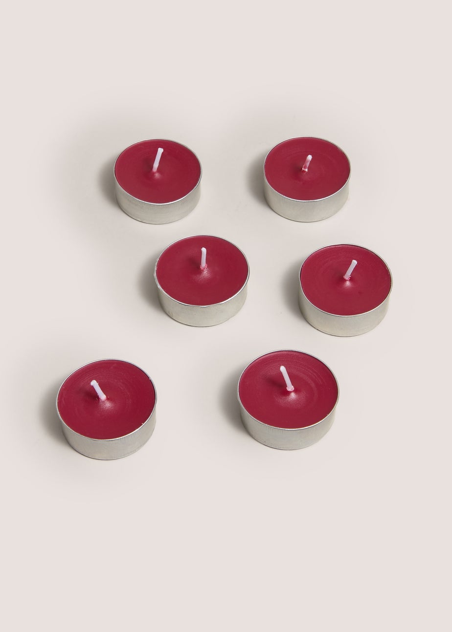 24 Pack Burgundy Festive Spice Tealights