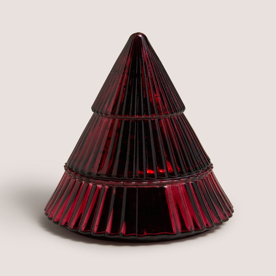 Red Tree Shaped Candle