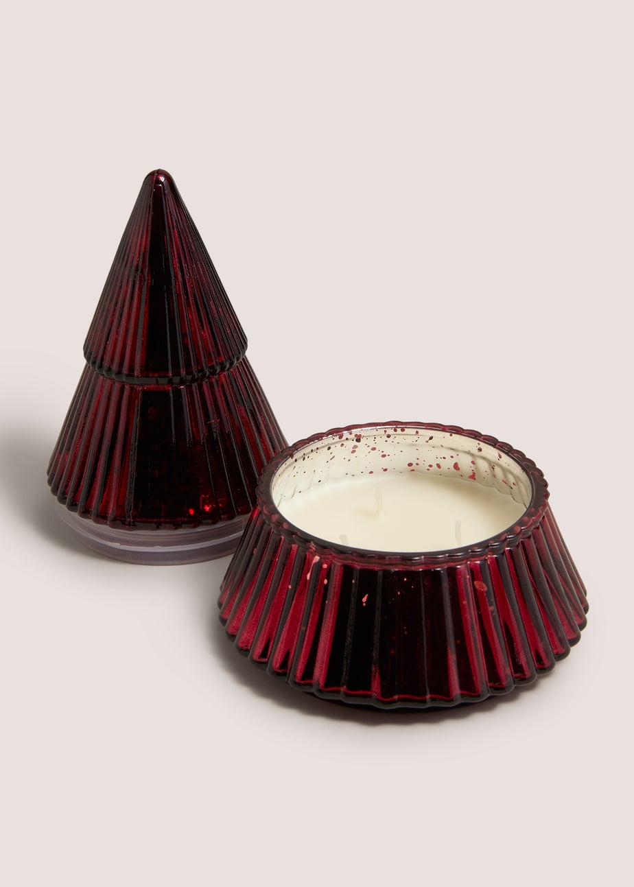 Red Tree Shaped Candle