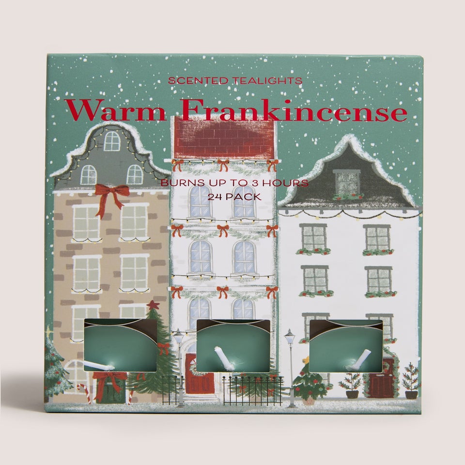 24 Pack Green Warm Frankincense Tealights