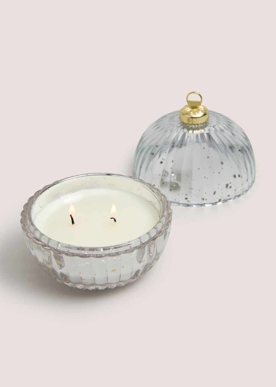 White Bauble Shaped Candle