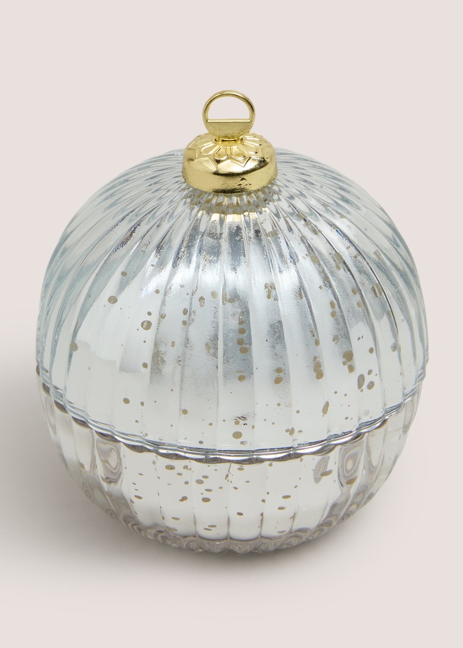 White Bauble Shaped Candle