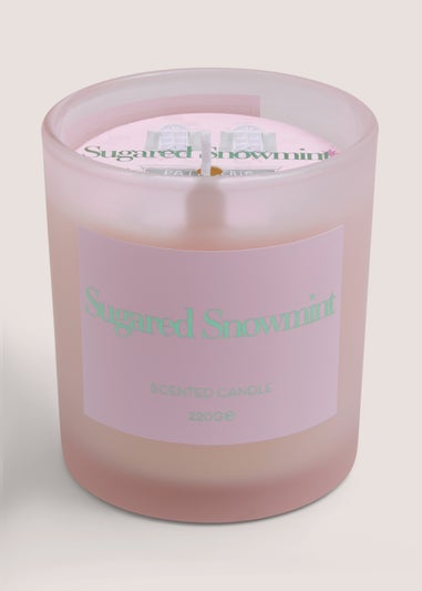 Pink Sugared Snowmint Candle