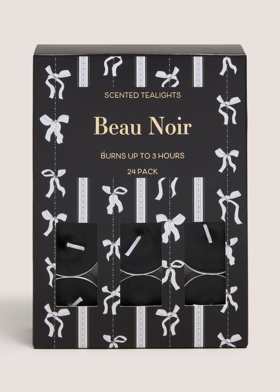 Black Christmas Bow Tealights