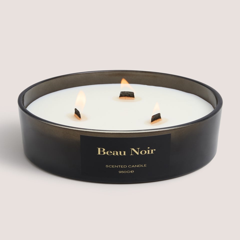 Black Beau Noir Wooden Wick Candle