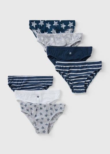 7 Pack Boys Blue Star Briefs (1.5-11yrs)