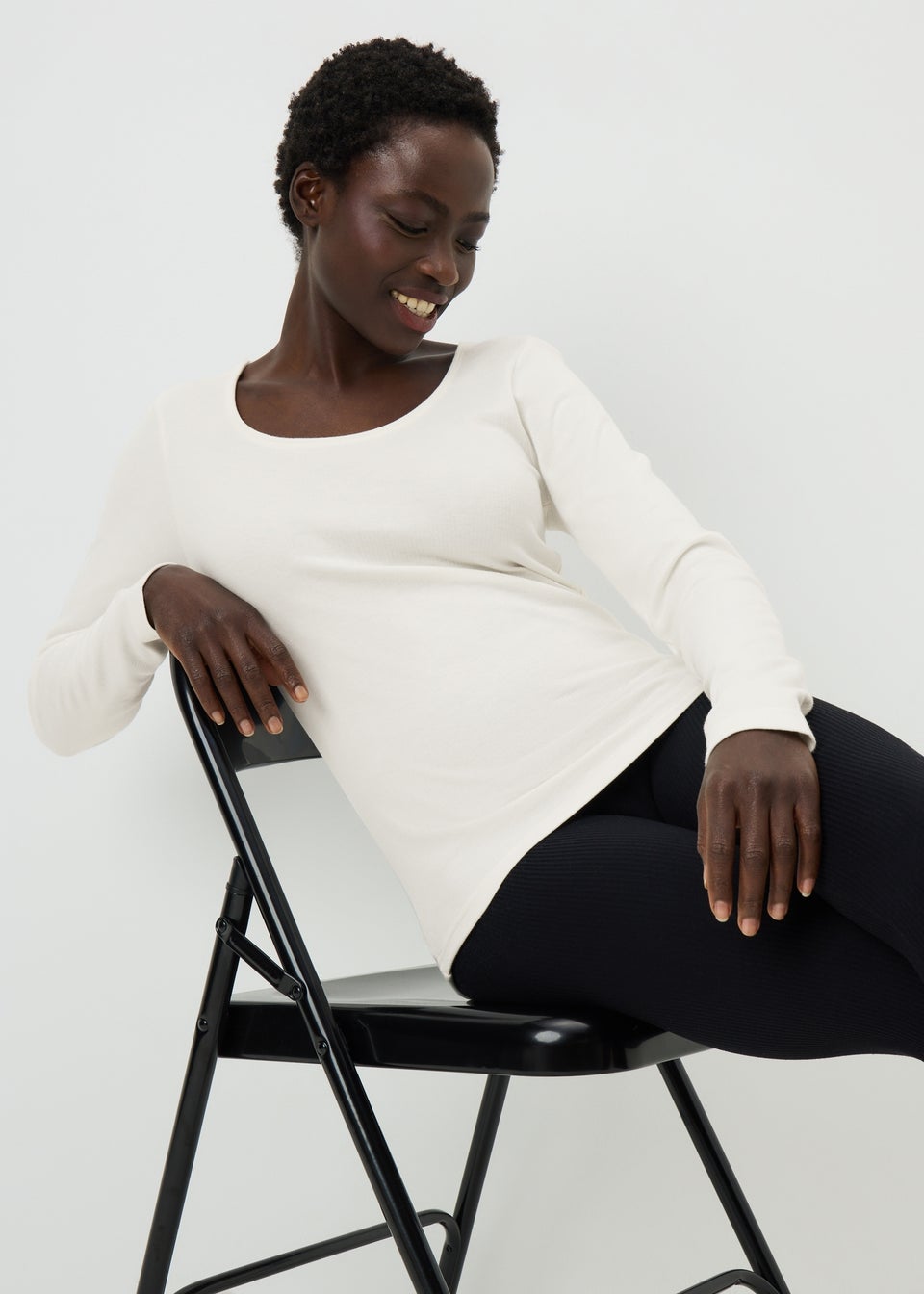 Cream Medium Warmth Thermal Base Layer Top