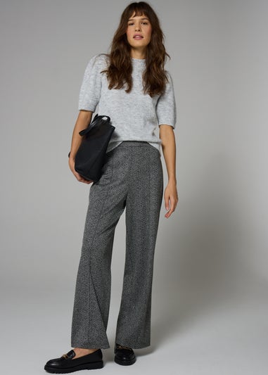 Et Vous Grey Fluffy Knit T-Shirt