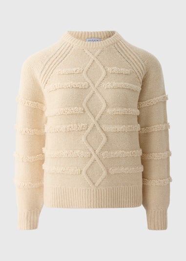 Cream Crafted Stitch Jumper