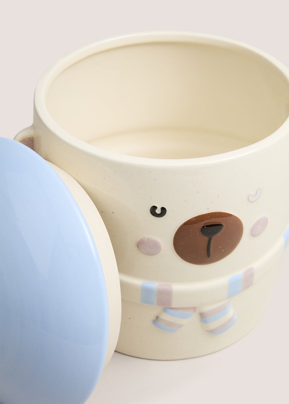 Cream Cosy Bear Cookie Jar