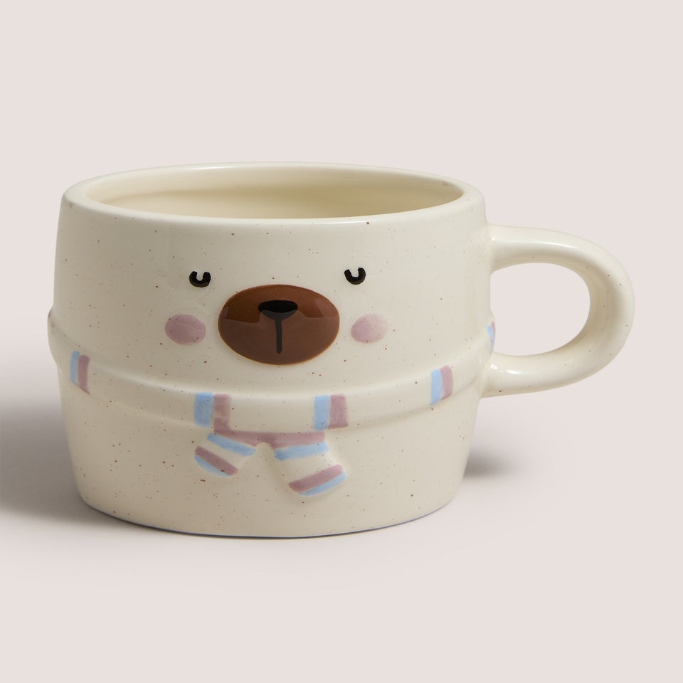 Cream Mini Cosy Bear Mug