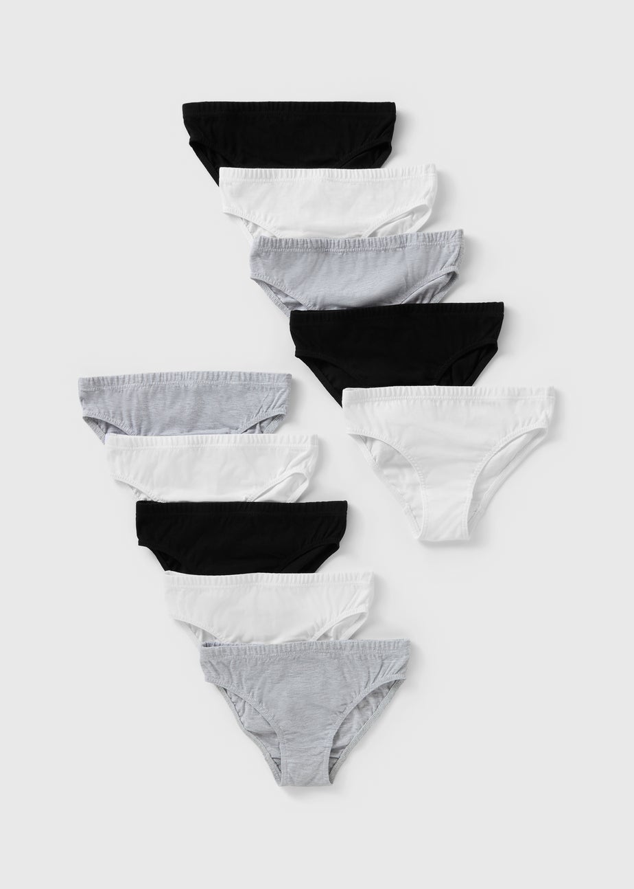 10 Pack Boys Multicolour Mono Briefs (1.5-13yrs)