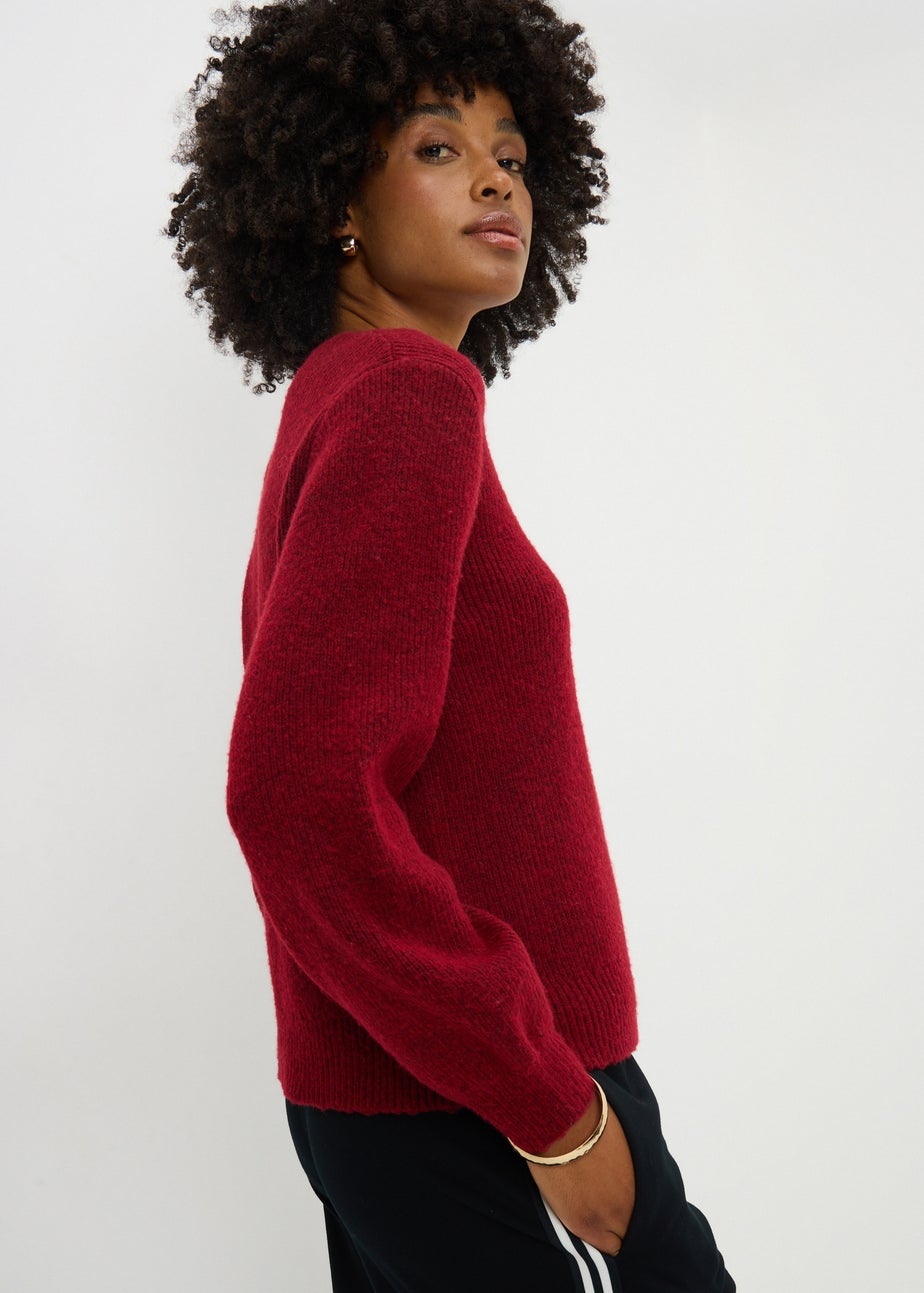 Red Button Cardigan