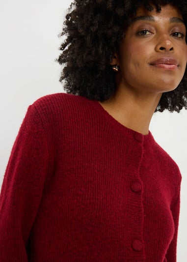 Red Button Cardigan