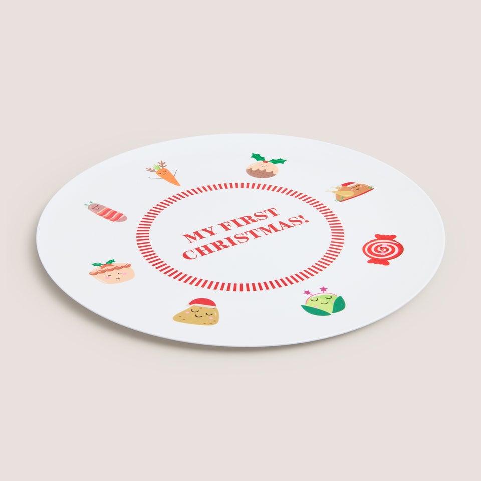 My First Christmas Dinner Plate