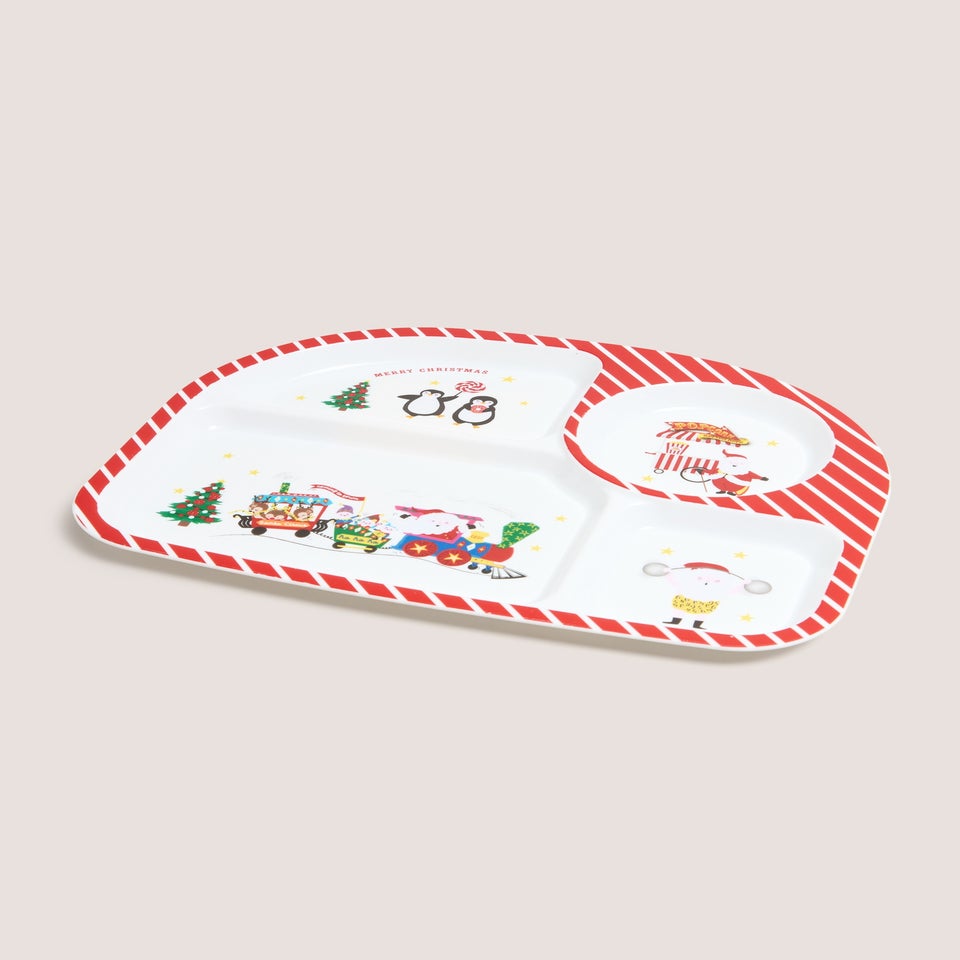 Kids Christmas Divide Plate