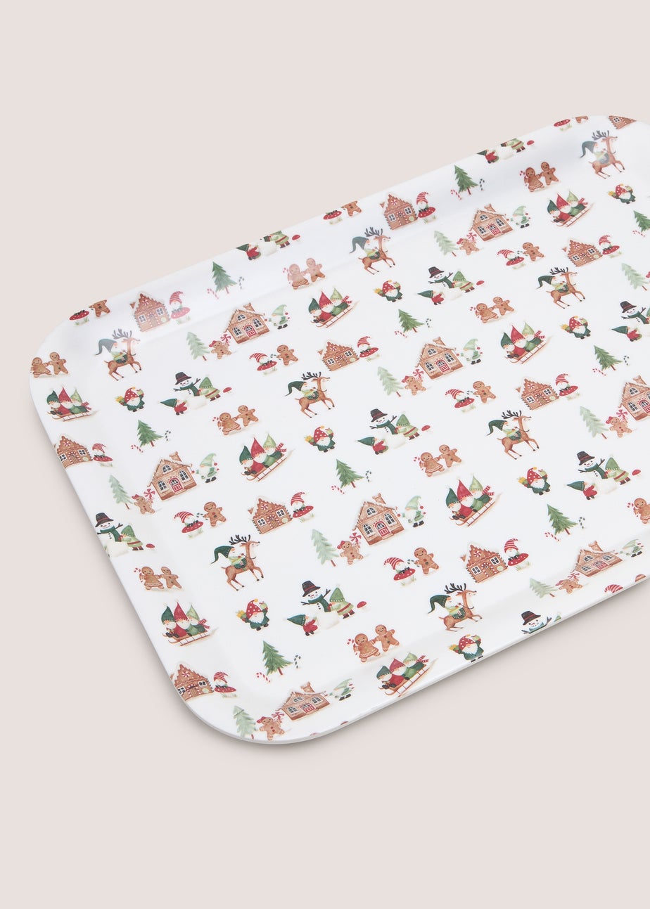 Multicolour Christmas Tea Tray