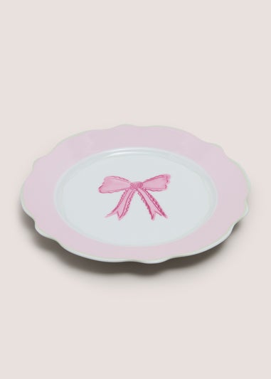 Pink Bow Side Plate