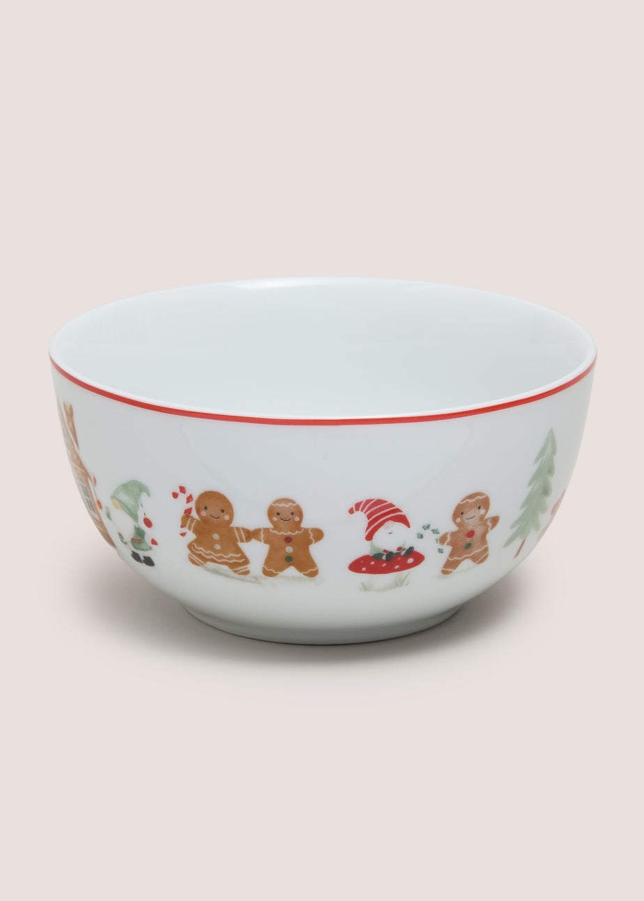 White Gingerbread Bowl