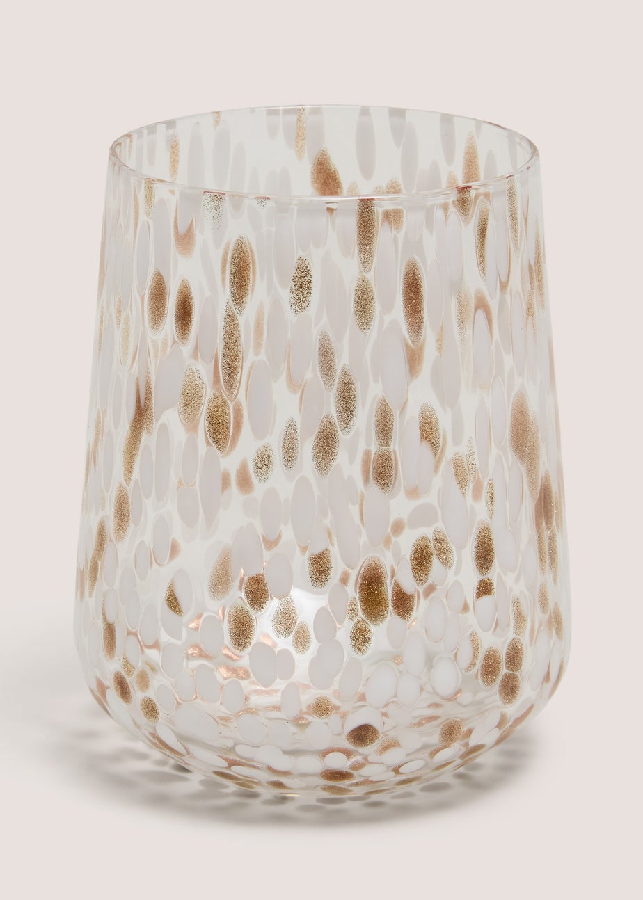 Gold Mono Confetti Tumbler