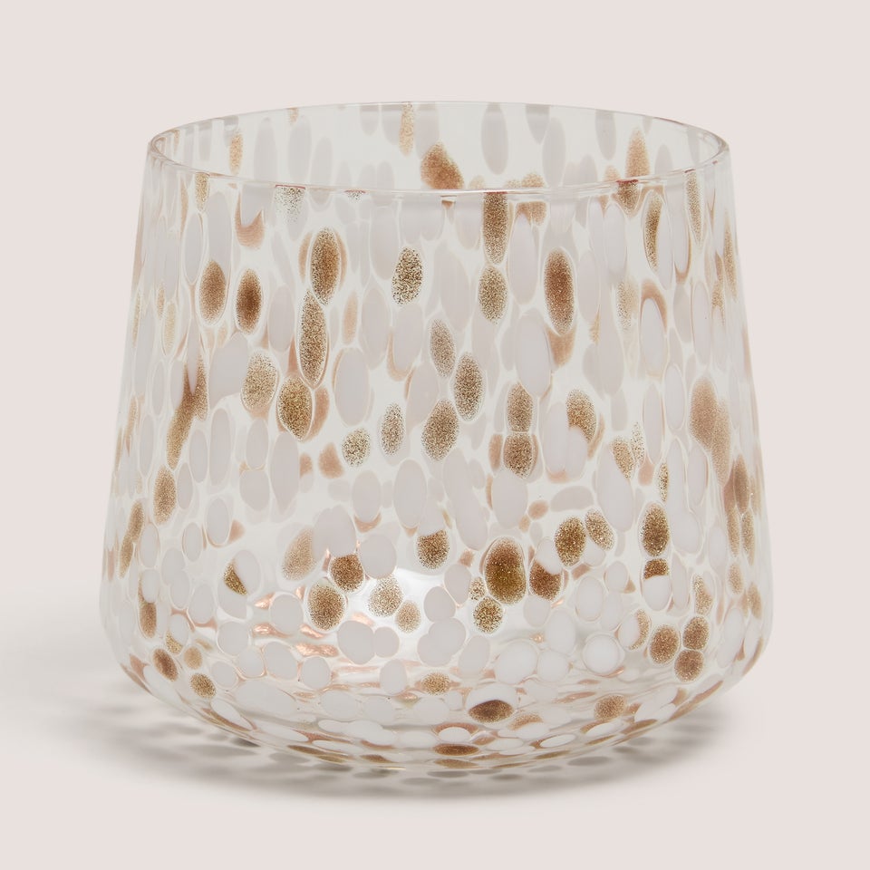 Gold Mono Confetti Tumbler