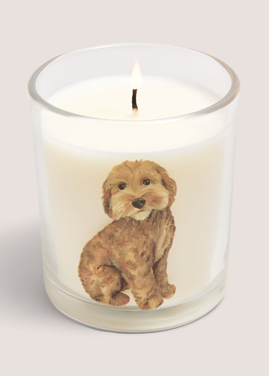 Cream Cockapoo Candle
