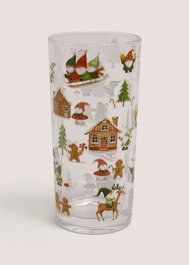 Gingerbread Christmas Decal Glass
