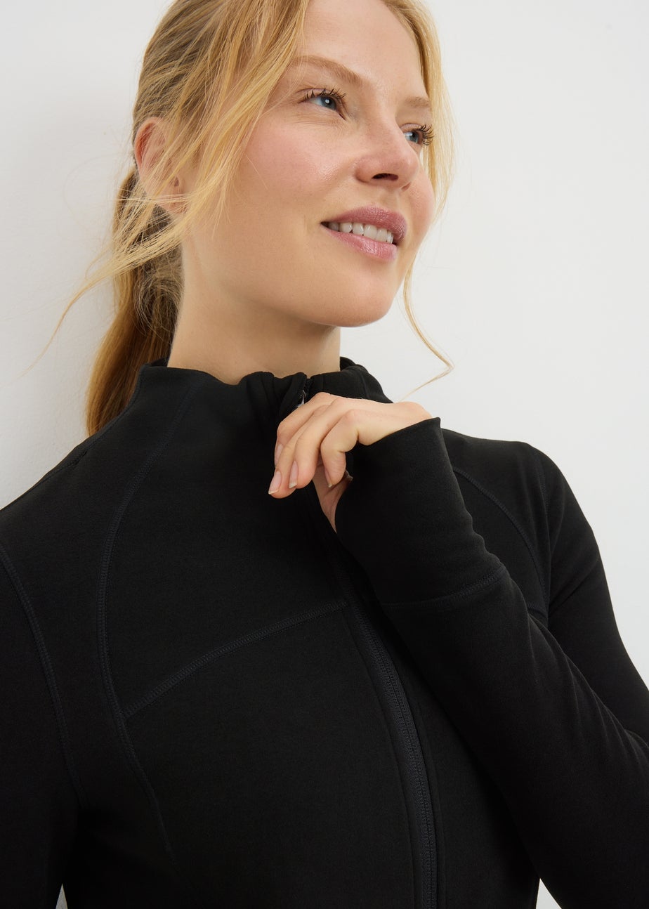 Souluxe Black Zip Up Fleece