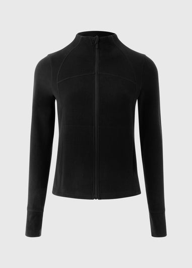 Souluxe Black Zip Up Fleece