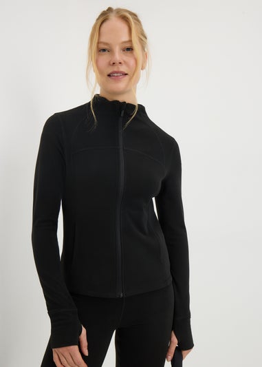 Souluxe Black Zip Up Fleece