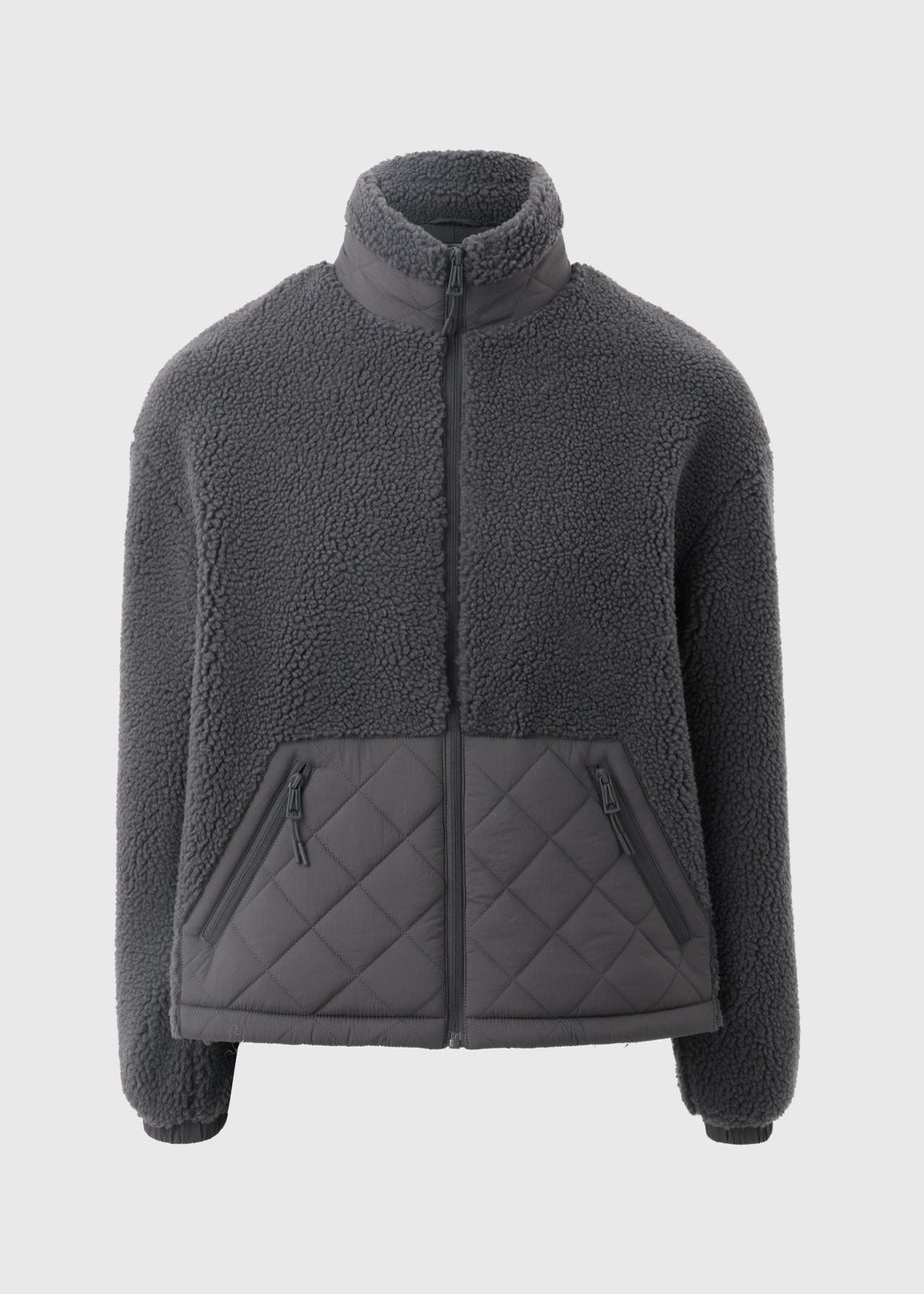 Souluxe Grey Borg Jacket