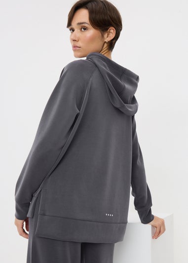 Grey Longline Hoodie