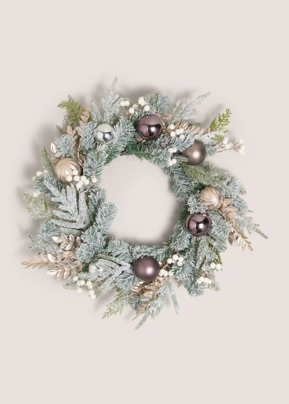 Gold Christmas LED Wreath