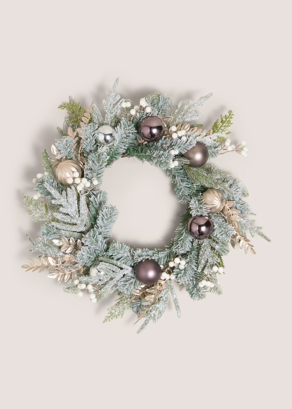 Gold Christmas LED Wreath