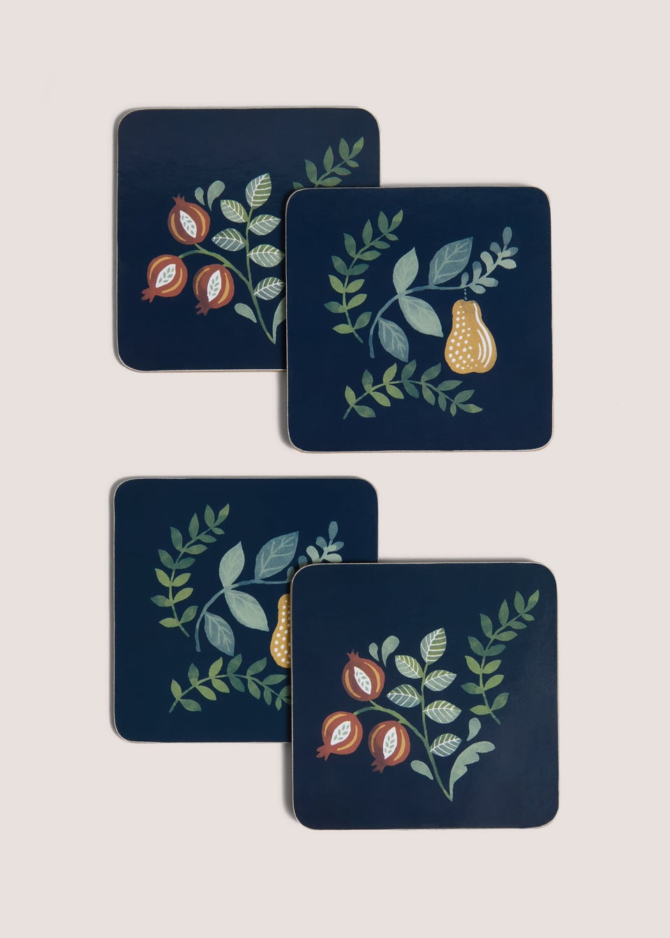 Folk Harvest Tea Coasters