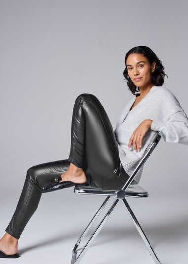 Black Coated Skinny Jeans