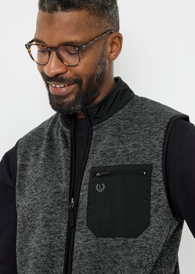 Lincoln Charcoal Tech Fleece Gilet