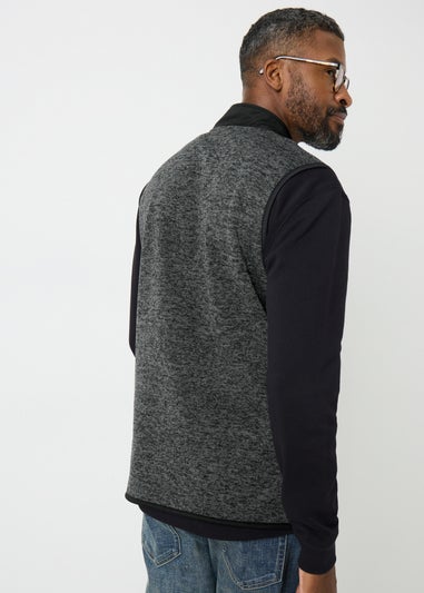 Lincoln Charcoal Tech Fleece Gilet