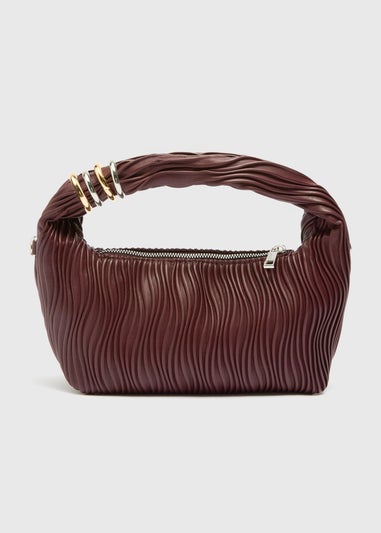 Burgundy Hardware Handbag