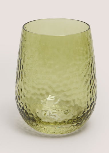 Green Hammered Tumbler