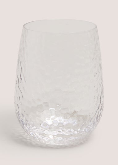 Clear Hammered Tumbler