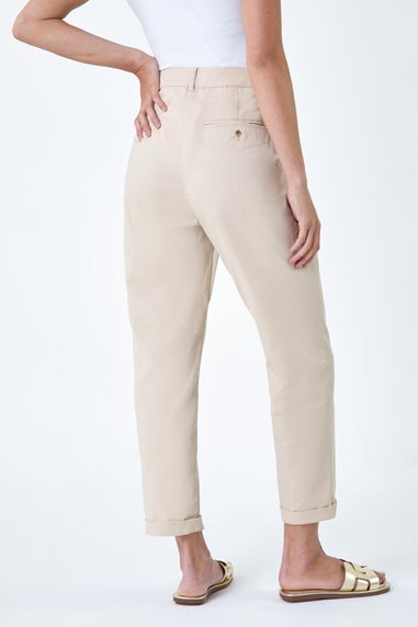 Roman Stone Petite Cotton Blend Stretch Chino Trousers