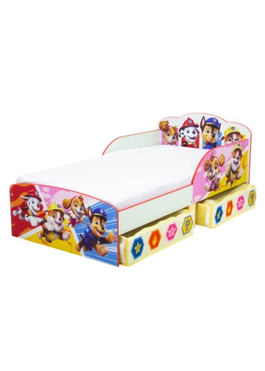 Paw Patrol Badges Toddler Bed with Storage